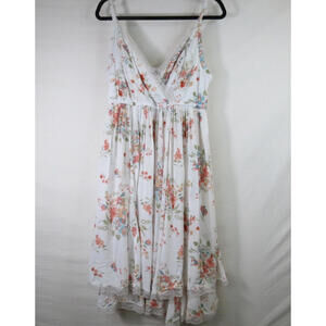 Torrid Womens Sundress Challis Floral Print Lace Trim Size Torrid Size 0 (12)
